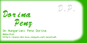 dorina penz business card